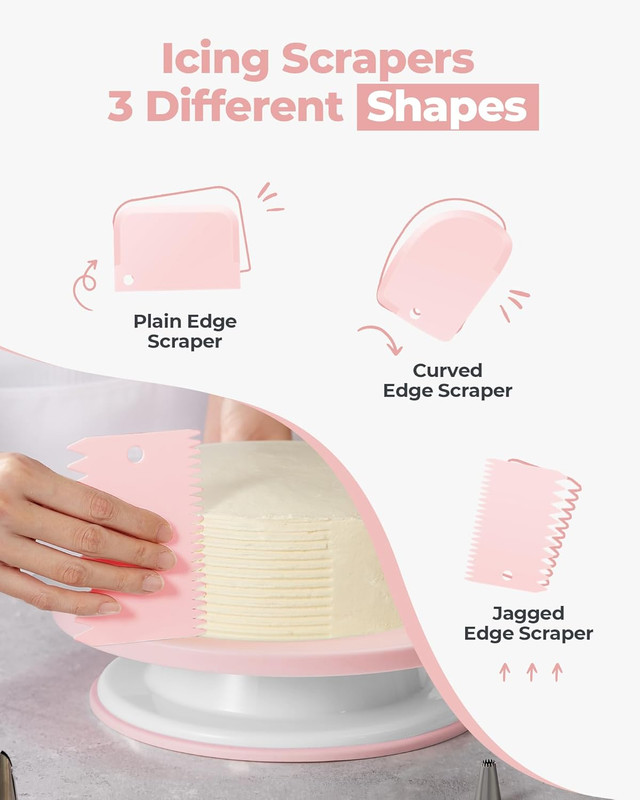 158Pcs Cake Decorating Kit, Baking Supplies Tools - Includes Cake Stand Turntabl gallery