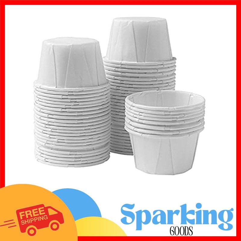Compostable 1 oz Disposable Souffle Cups - Perfect for Medication & Tasting