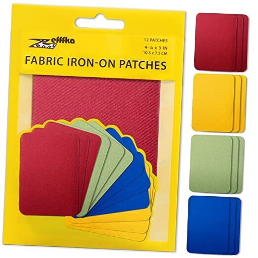 Premium Quality Fabric Iron-on Patches Inside & Outside 1-Pack Vivid Colors