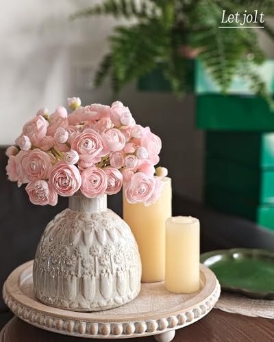 Ranunculus Artificial Flower Silk Flowers Faux DIY Bouquet for Wedding 18 Pink gallery