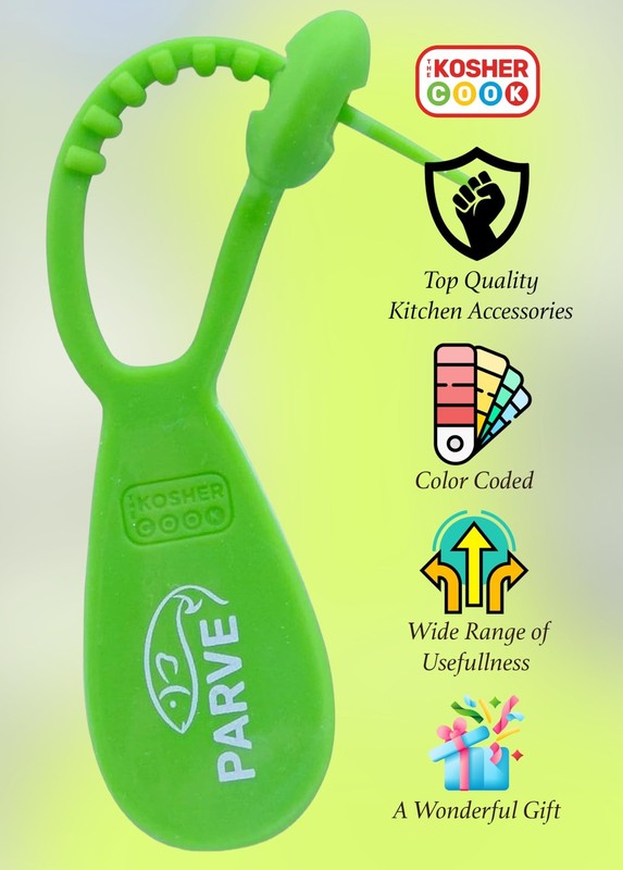 The Kosher Cook Parve Green Kosher Tag - Silicone Label Utensils, Kitchen Ite... gallery