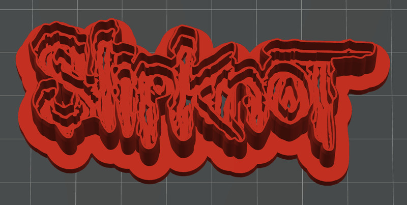 Slipknot Cookie Cutter Set 2-Piece Heavy Metal Nonagram Logo Baker Fondant Mold gallery