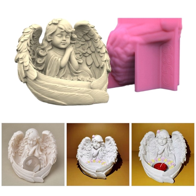 Silicone Moulds Holder Molds Angel Girl Shaped for Hand-Making gallery