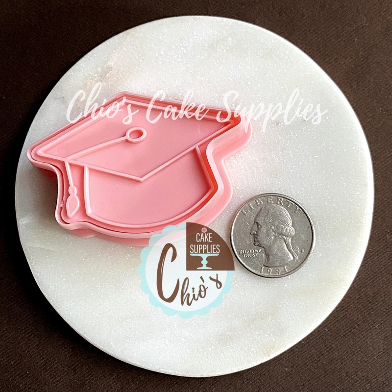 Graduation Themed Cookie Cutter With Embosser Stamp gallery
