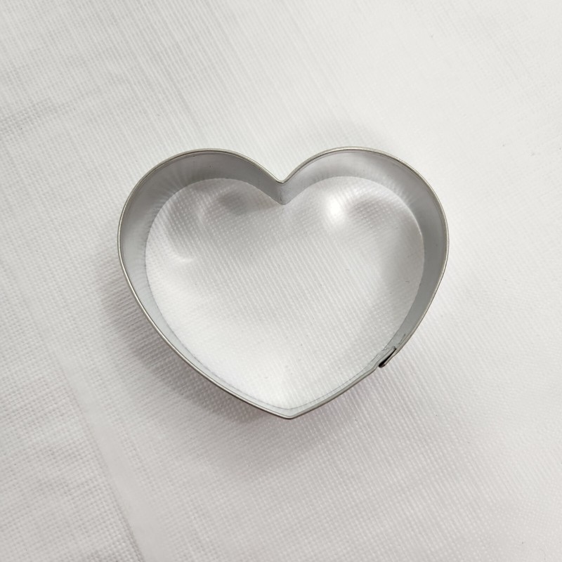 Cookie Cutter Heart Shape Wilton Brand Monogram Metal