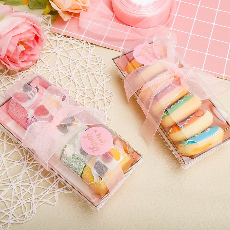 100Sets Mother's Day Treat Boxes Chocolate Covered Strawberries Boxes with Cl... gallery