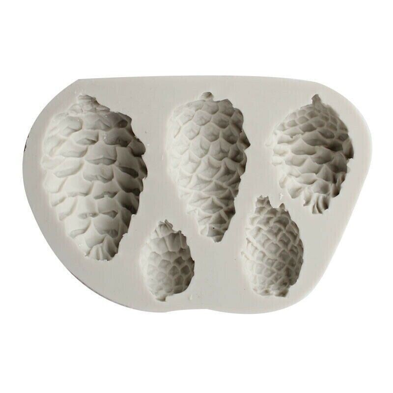 Chocolate Mould Pine Cone Fondant Cake Decor Mold Nut Silicone Sugarcraft gallery
