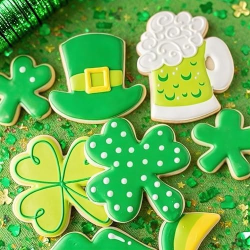 St. Patrick's Day Cookie Cutter Set - 6 pcs Stainless Steel Shamrock Cookie gallery