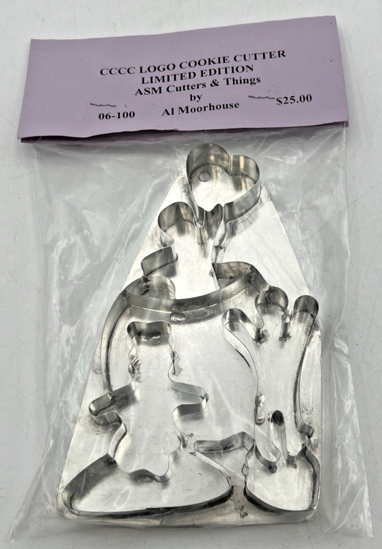 ASM AL MOORHOUSE STAMPED COOKIE CUTTERS CCCC COOKIE CUTTER COLLECTORS LOGO