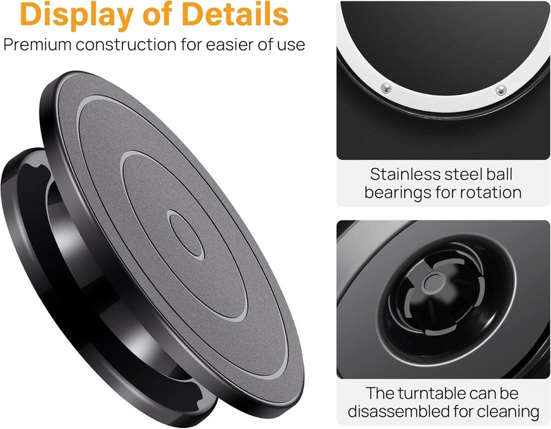 Lightweight 11-Inch Revolving Turntable - Perfect for Creative Displays gallery