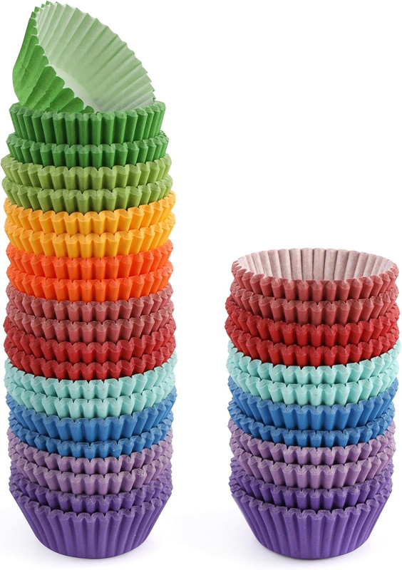 500Pcs Cupcake Liners Baking Paper Cups Muffin Liners for Wedding Birthdays gallery
