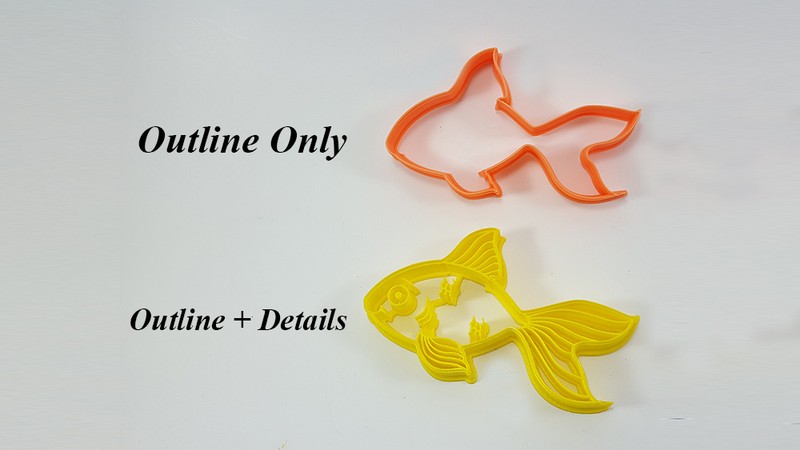 Goldfish Cookie Cutter - 3D Printed - Bakery Cookie Cutter - Fish Cookie Cutter gallery