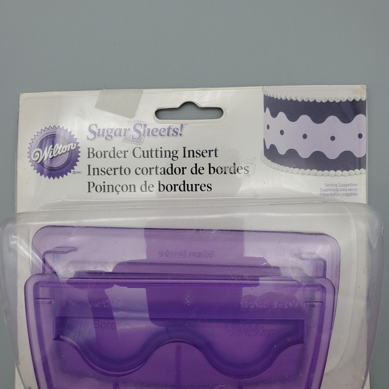 Wilton Waves Border Cutting Insert Sugar Sheets Decorating Supplies NIP Baking gallery