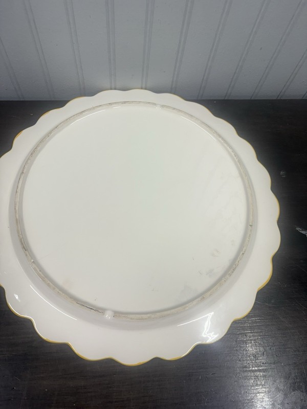 Large birthday cake plate colorful Ceramic 13 Inch Round gallery