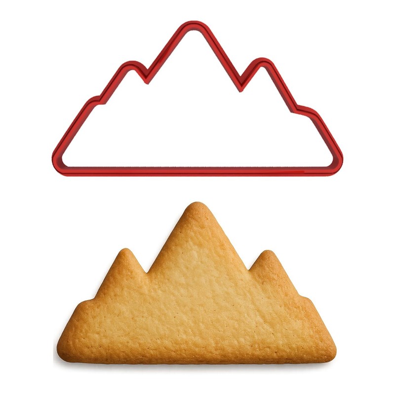 Mountains Cookie Cutter - 4.25 x 2.25 inches (Random Color) gallery