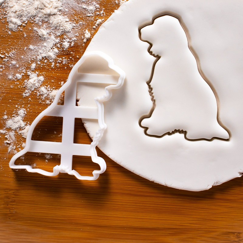 English Springer Spaniel Outline Cookie Cutter – dog treats adoption rescue pet
