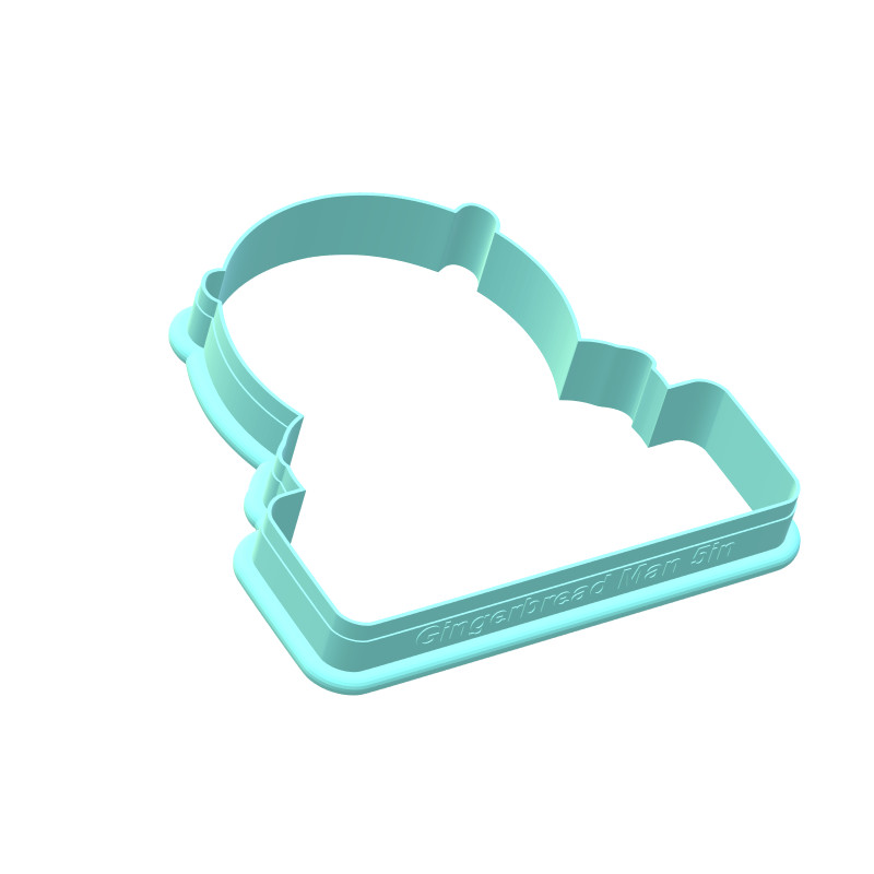 Gingerbread Man 2 Cookie Cutters | With personalized Text Box Option gallery