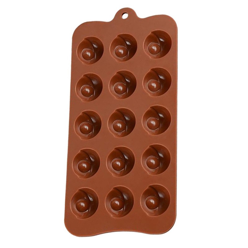 15 Cavity Silicone Mold Eyes Shape Cake Mold Chocolate Jelly Baking Pan (Coffee) gallery