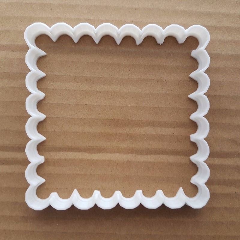 Square Plaque Frame Shape Cookie Cutter Dough Biscuit Pastry Fondant Sharp gallery