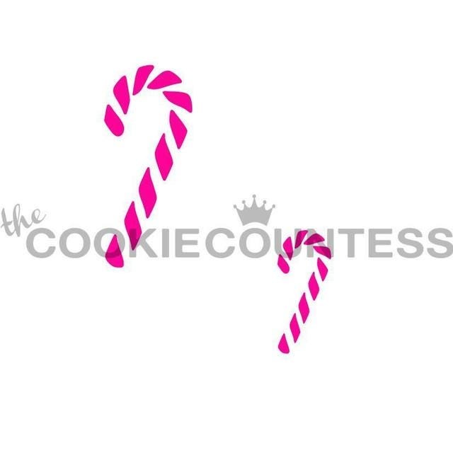 Candy Canes Decorating Stencil by Cookie Countess