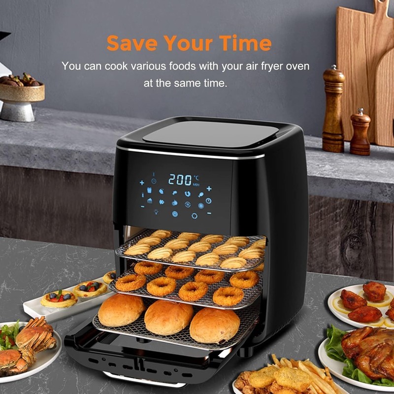 Air Fryer Rack for Oven, 3 PCS Air Fryer Oven Accessories Dehydrator Rack Rep... gallery