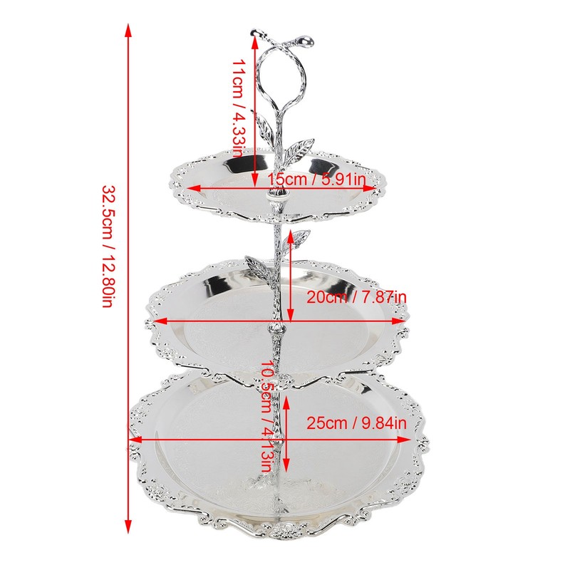 2-3 Tiered Elegant European Style Dessert Cupcake Stand For Wedding Banquet gallery