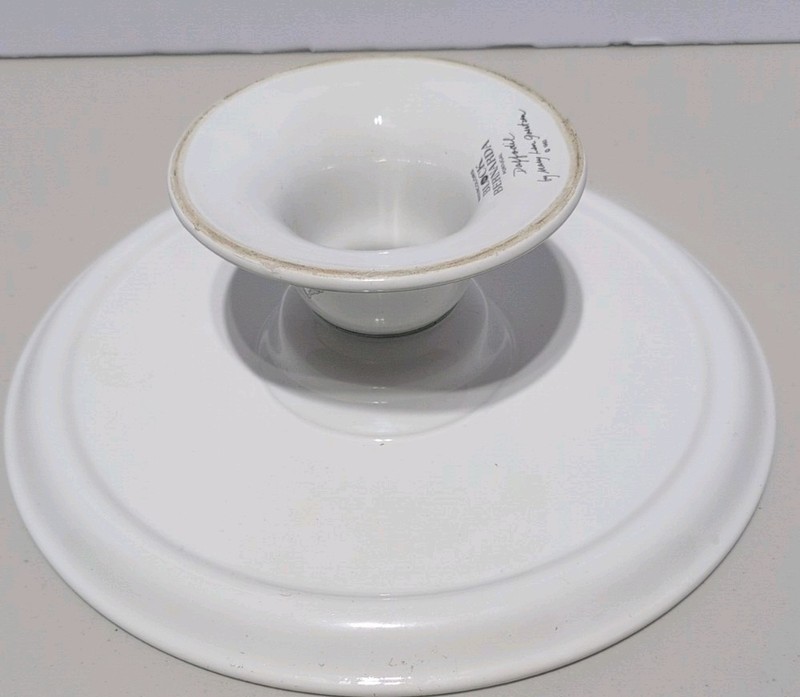 Block Betnarda Daffodil 1983 Mary Lou GOERTZEN 12.5 " PEDESTAL FOODED Cake Stand gallery