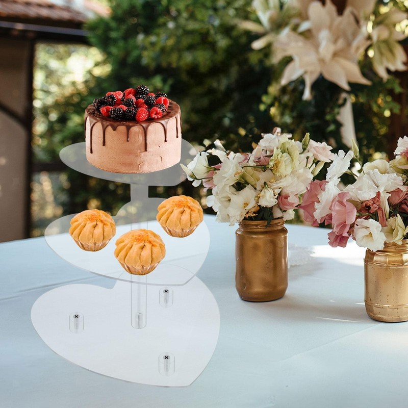 Acrylic Cake Stand Cupcake Stand Centerpiece Photo Props Organizer Dessert