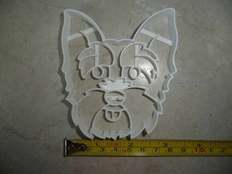 YORKSHIRE TERRIER DOG FACE DETAILED TOY BREED COOKIE CUTTER USA PR3854 gallery