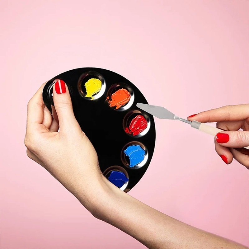 7Pcs Cake Palette Knife for Baking Mini Oil Spatula Art Small Clay Tools for Dec gallery