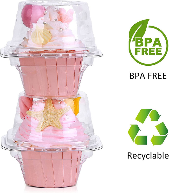 Cupcake Boxes Individual Cupcake Containers, 50 Packs Regular Single Cupcake Hol gallery