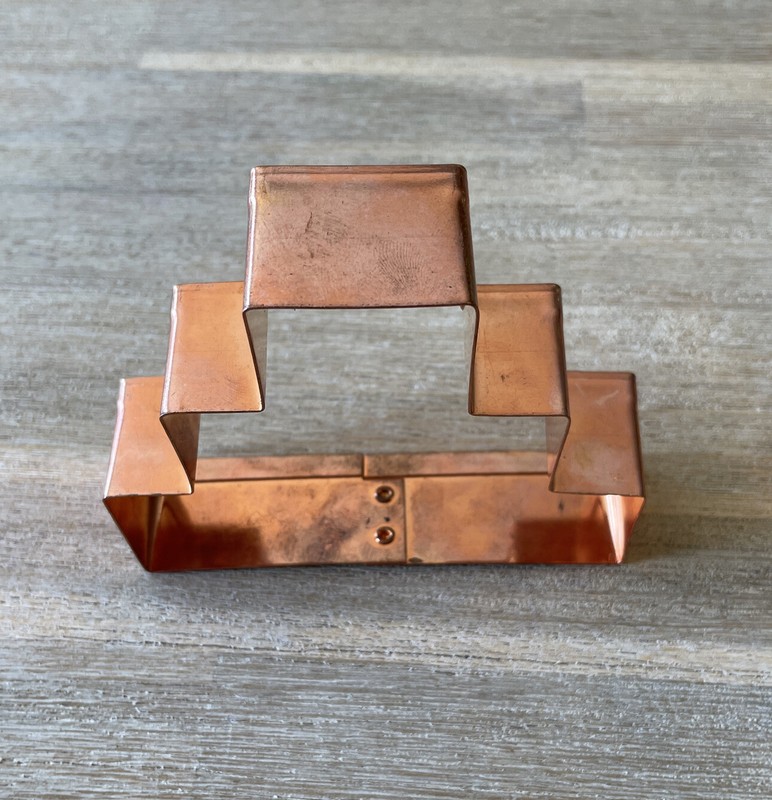 Crate and Barrel Copper Cookie Cutter Wedding Cake 3.25” gallery