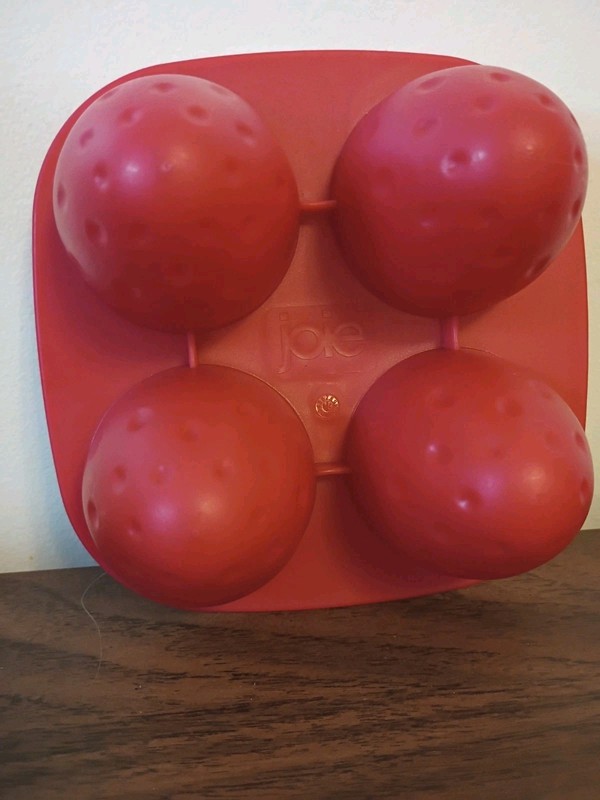 Joie Red Plastic Strawberry Molds for Chocolate & Sugar Crafting-4 Count