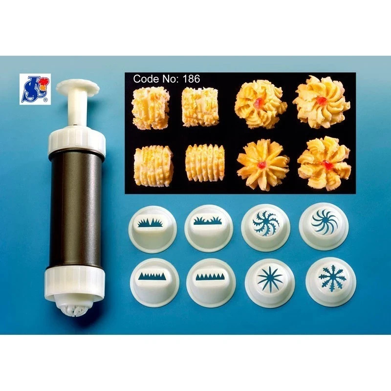 Pineapple Tart Nastar Mold Biscuit Pump Set No 186 ( 8 Pattern )