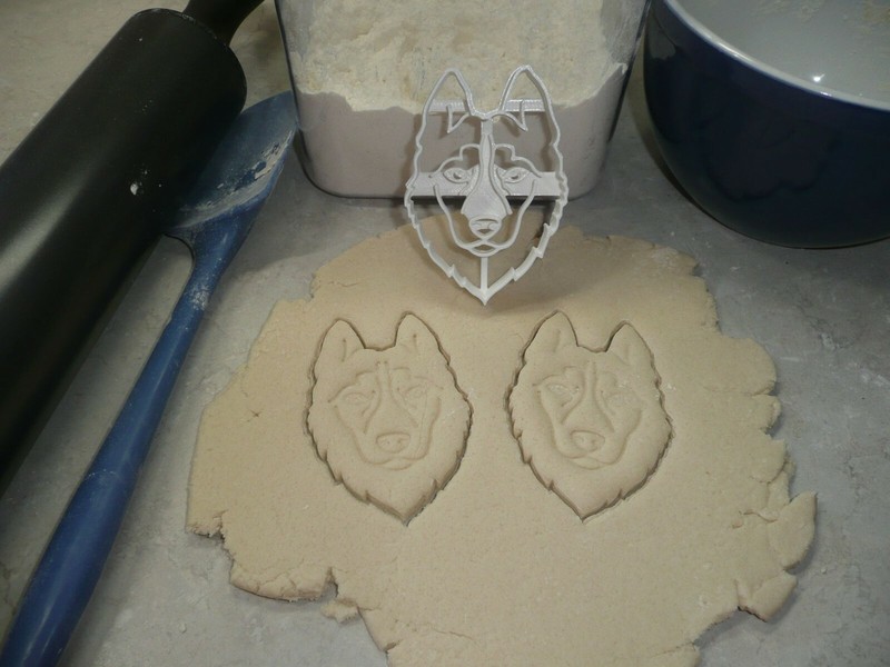 HUSKY DOG FACE DETAILED DOUBLE COAT WORKING SLED BREED COOKIE CUTTER USA PR3851 gallery