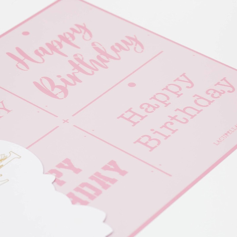 Wish Greeting Baking Stencil with Script Serif Collegiate Typewriter Fonts fo... gallery