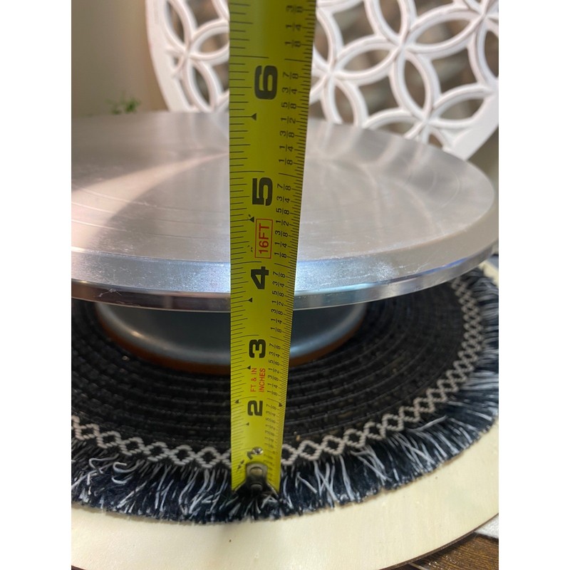 Professional Aluminum Revolving Cake Decorating Stand 12 inch Rotating Turntable gallery