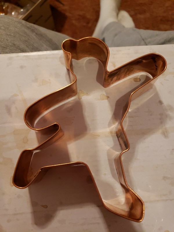 BRAMAN Baseball Player Heavy Copper COOKIE CUTTER