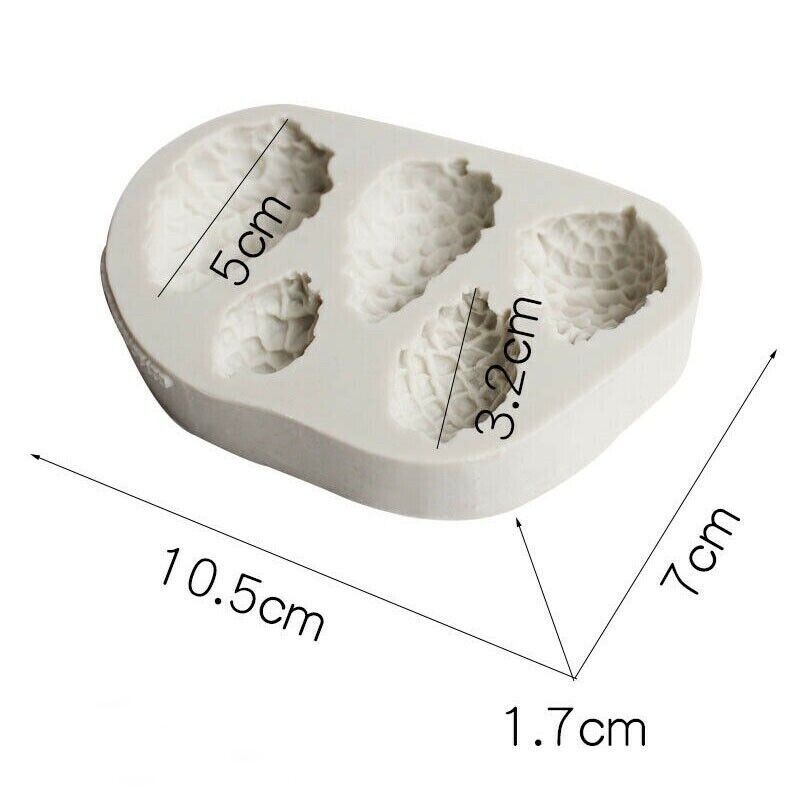 Chocolate Mould Pine Cone Fondant Cake Decor Mold Nut Silicone Sugarcraft gallery