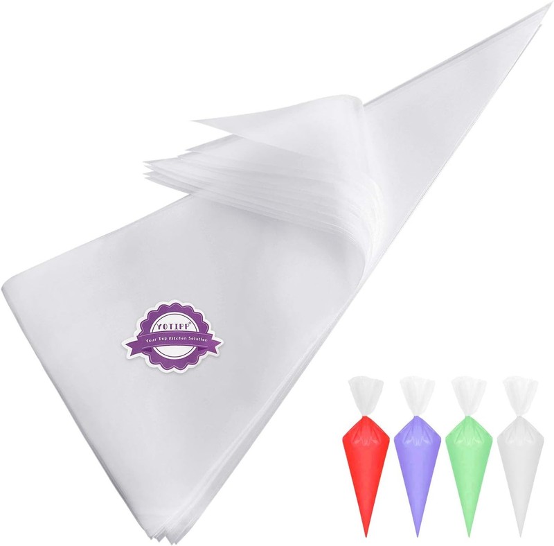 Heavy-Duty 100 Count 18 Inch Disposable Icing Bags for Professional Baking Needs gallery