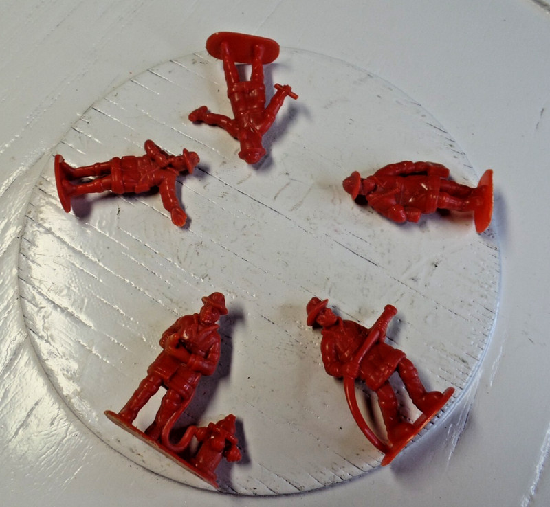 Vtg Set of 5 Rescue Figures Firefighters Cake Toppers gallery
