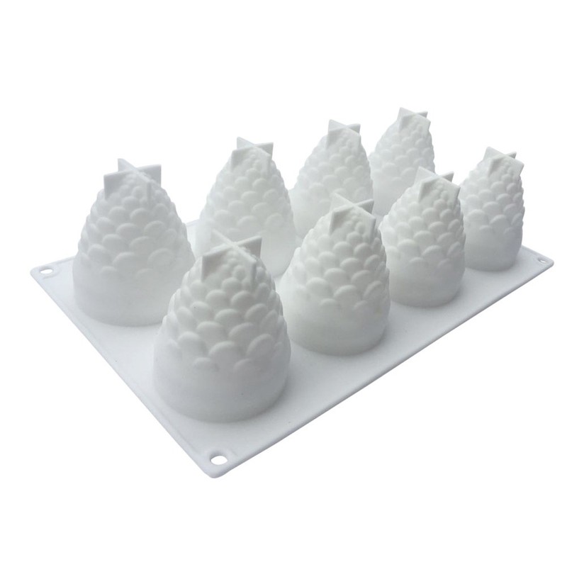 8 Cavity Pine Nut Silicone Mould Pineapple Cake Mold Baking Molds