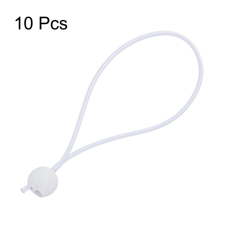 10Pcs Ball Bungee Cords 8" Heavy Duty Bungee Cord Balls for Tent Holding, White gallery