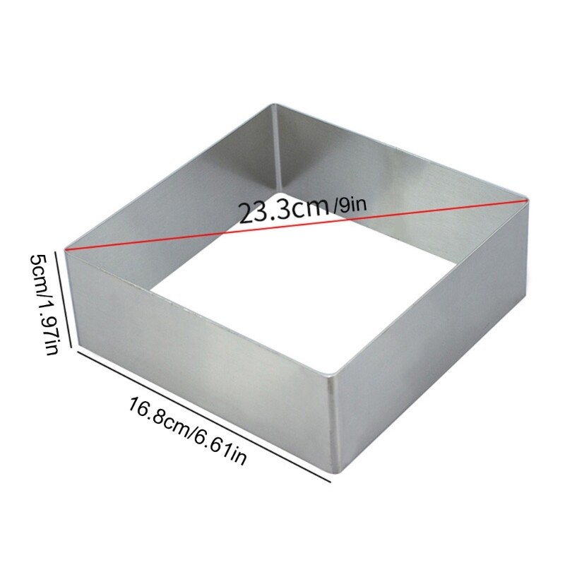 Stainless Steels Dessert Rings Pastry Mould Baking Tool NonStick Mousse Mold gallery