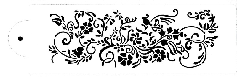 5Piece Cake Flower decorating Stencils for Airbrush Paint Icing Frosting Fondant gallery