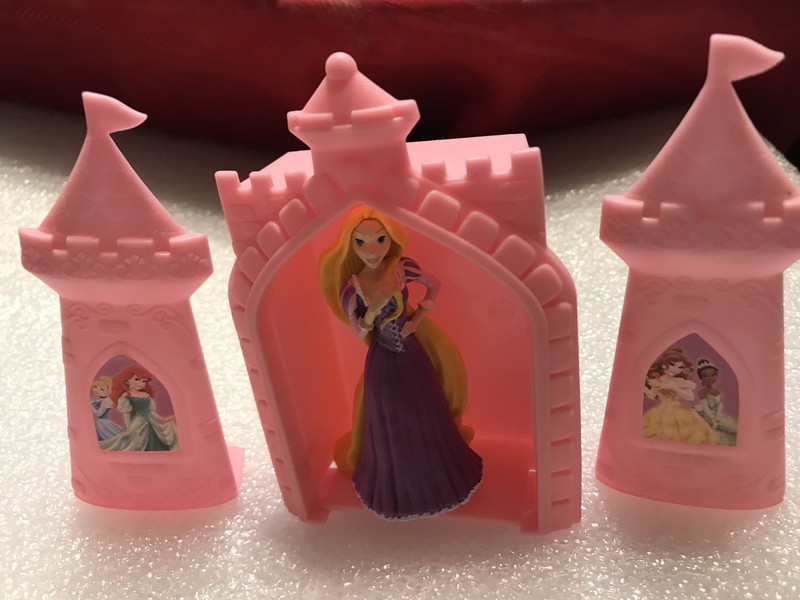 DECOPAC Disney Princess Rapunzel Cake Topper Birthday Pink Castle #17902 NEW🎠🍭