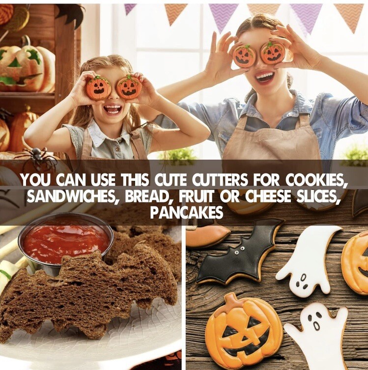 8 Piece Halloween Cookie Cutter Set NIP.Party gallery
