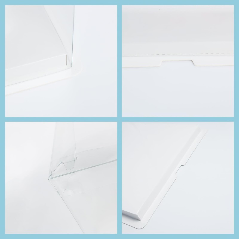 2 PCS 6.5 Inch Square Cake Boxes 20ft Satin Ribbon Plastic Containers BPAFree gallery