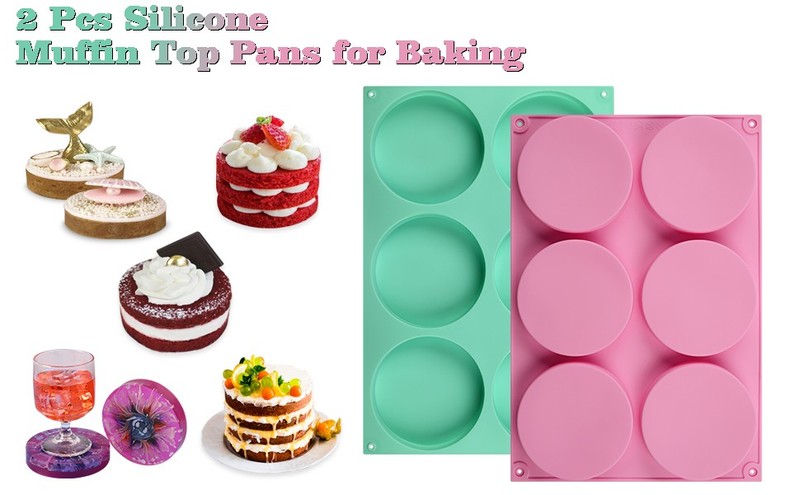 2 Pcs Mini Fluted Cake Pan, 6-Cavity Fluted Tube Cake Pan, Non-stick Silicone gallery