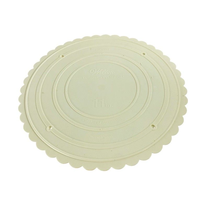 6 Wilton Cake Plates Tiers Assorted Sizes 3 9" 1 11" 1 13" 1 14" Vintage USA gallery